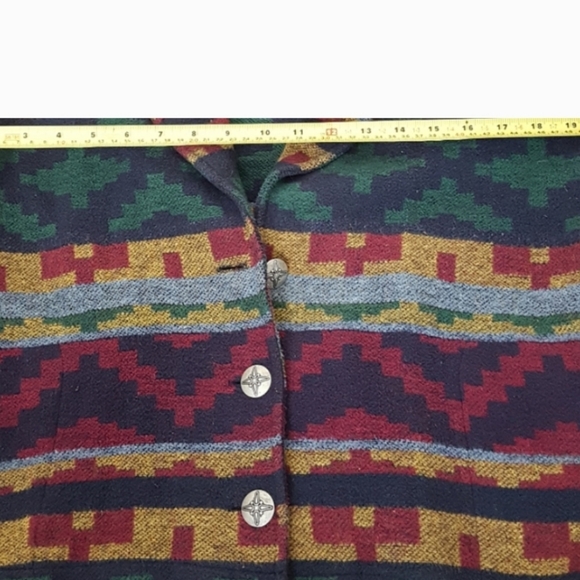 Vintage Wool Blend Southwest Blazer Cardigan - Picture 6 of 7